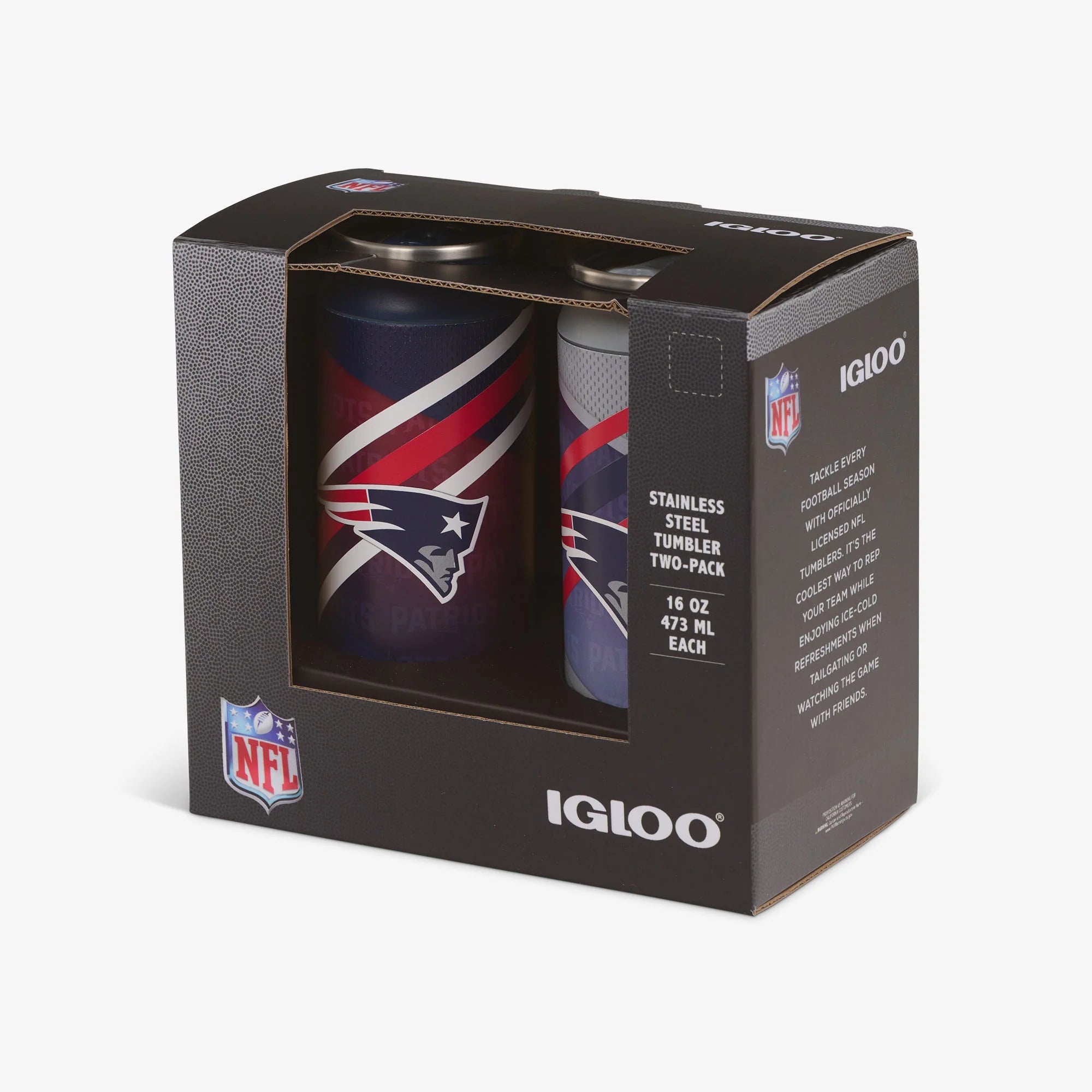 Igloo Coolers New England Patriots Home & Away 16 Oz Can 2-Pack - Image 5